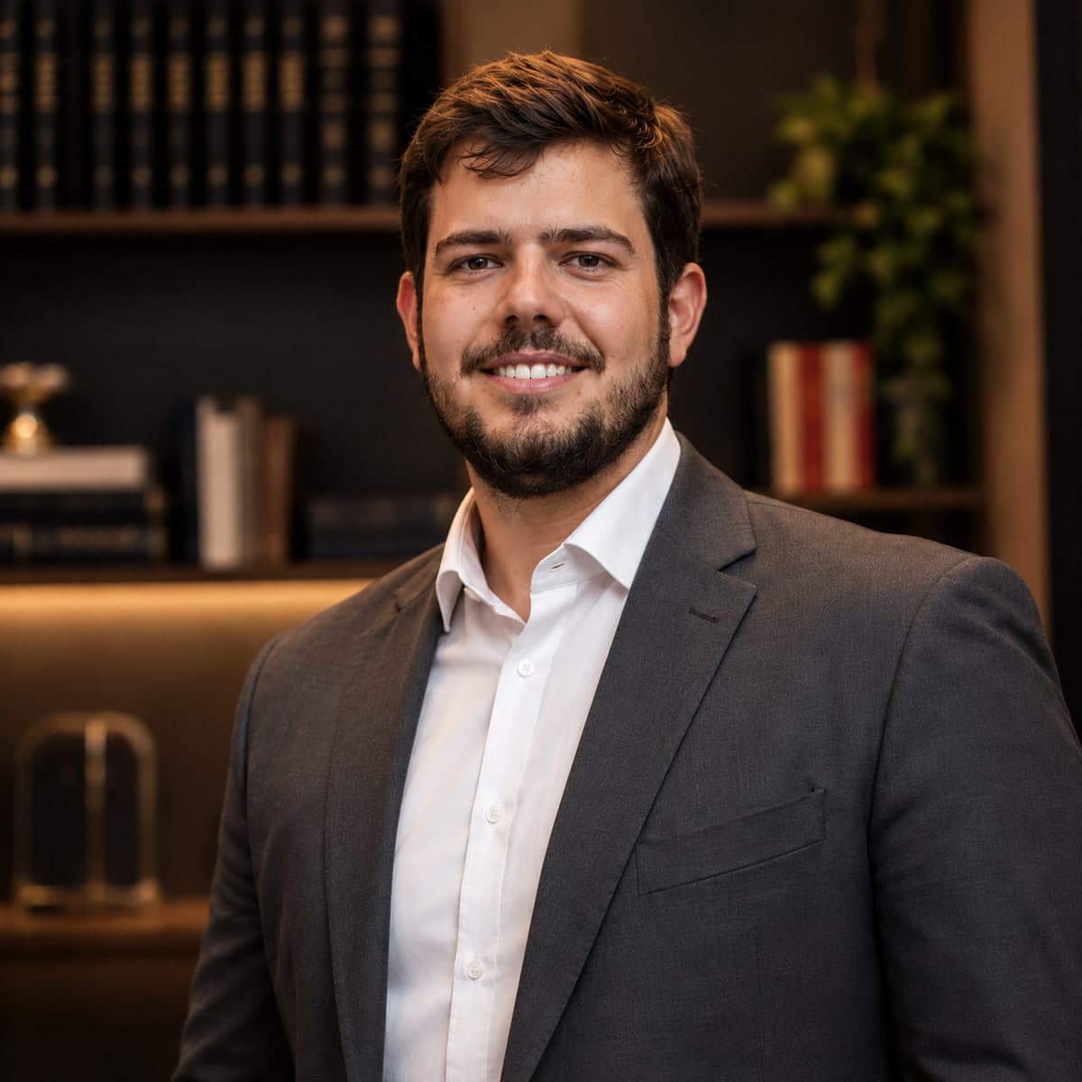 Retrato de Luís Carlos Gracini Júnior, advogado responsável pelo escritório